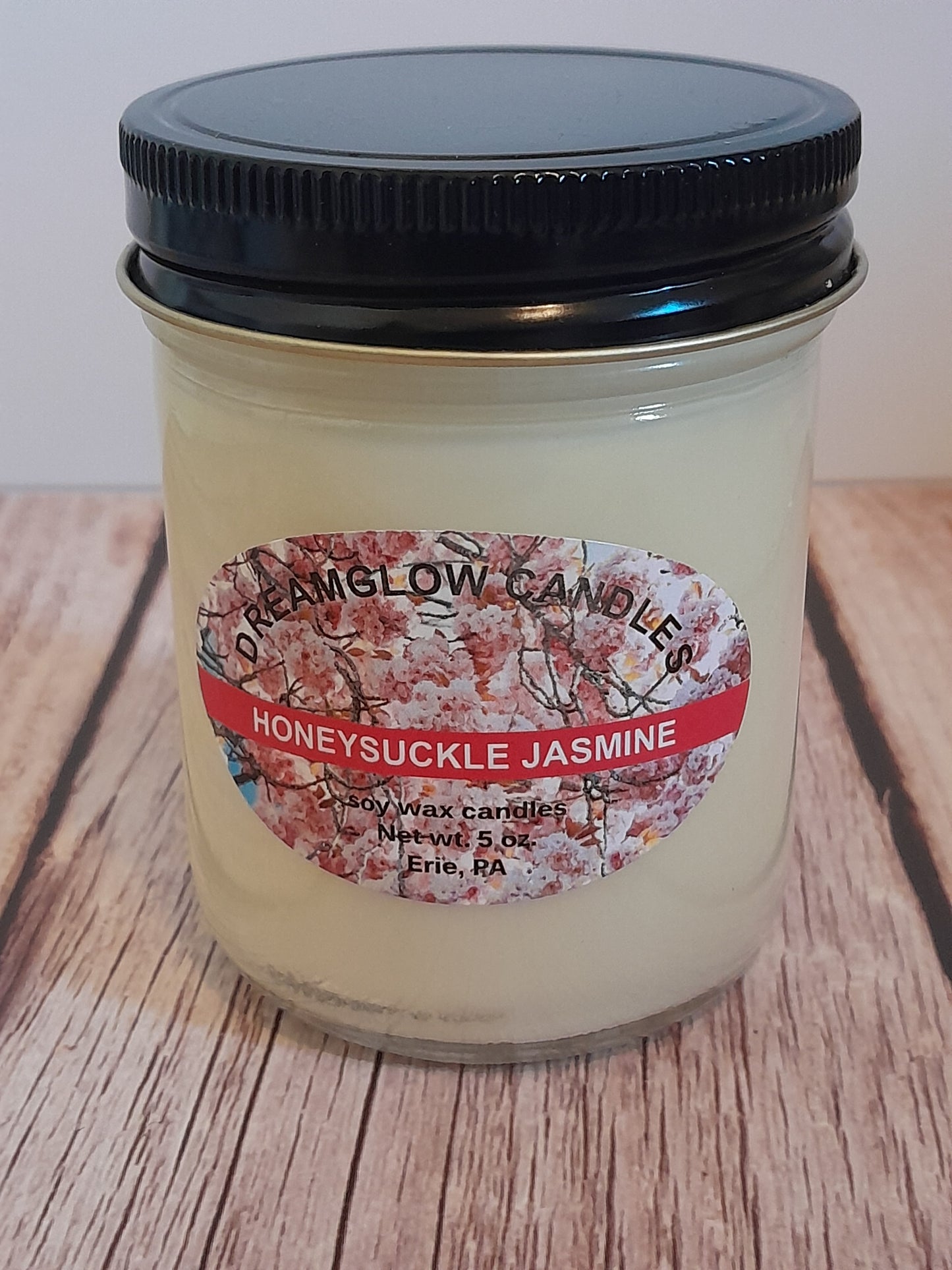 5oz. Honeysuckle Jasmine soy wax candle
