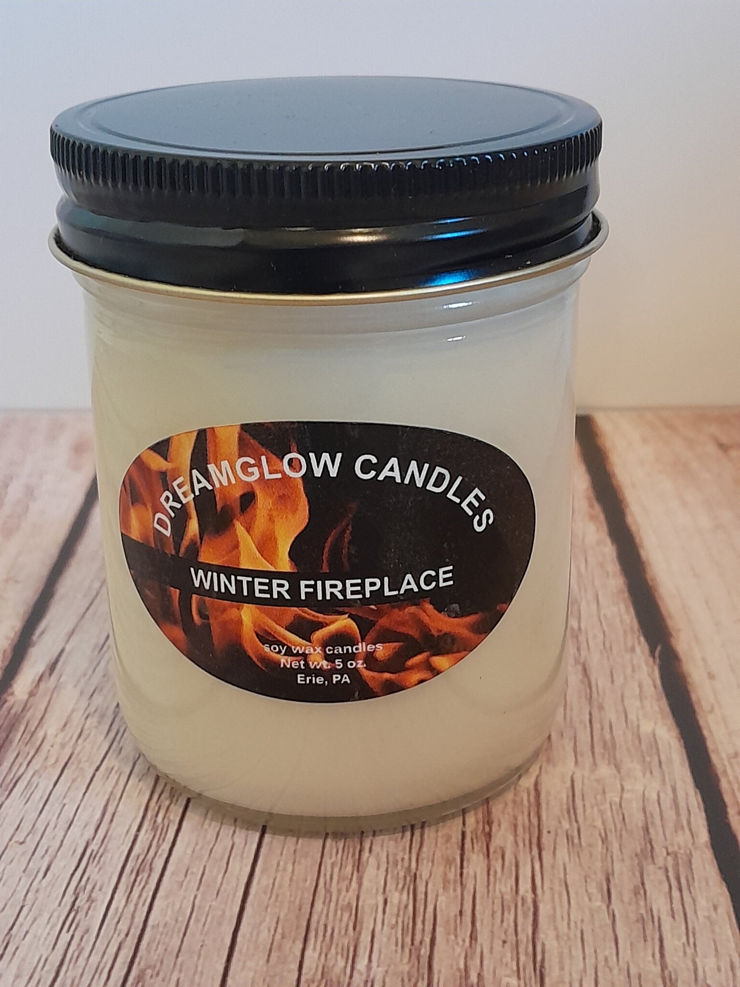 Winter Fireplace 5 oz. soy wax candle