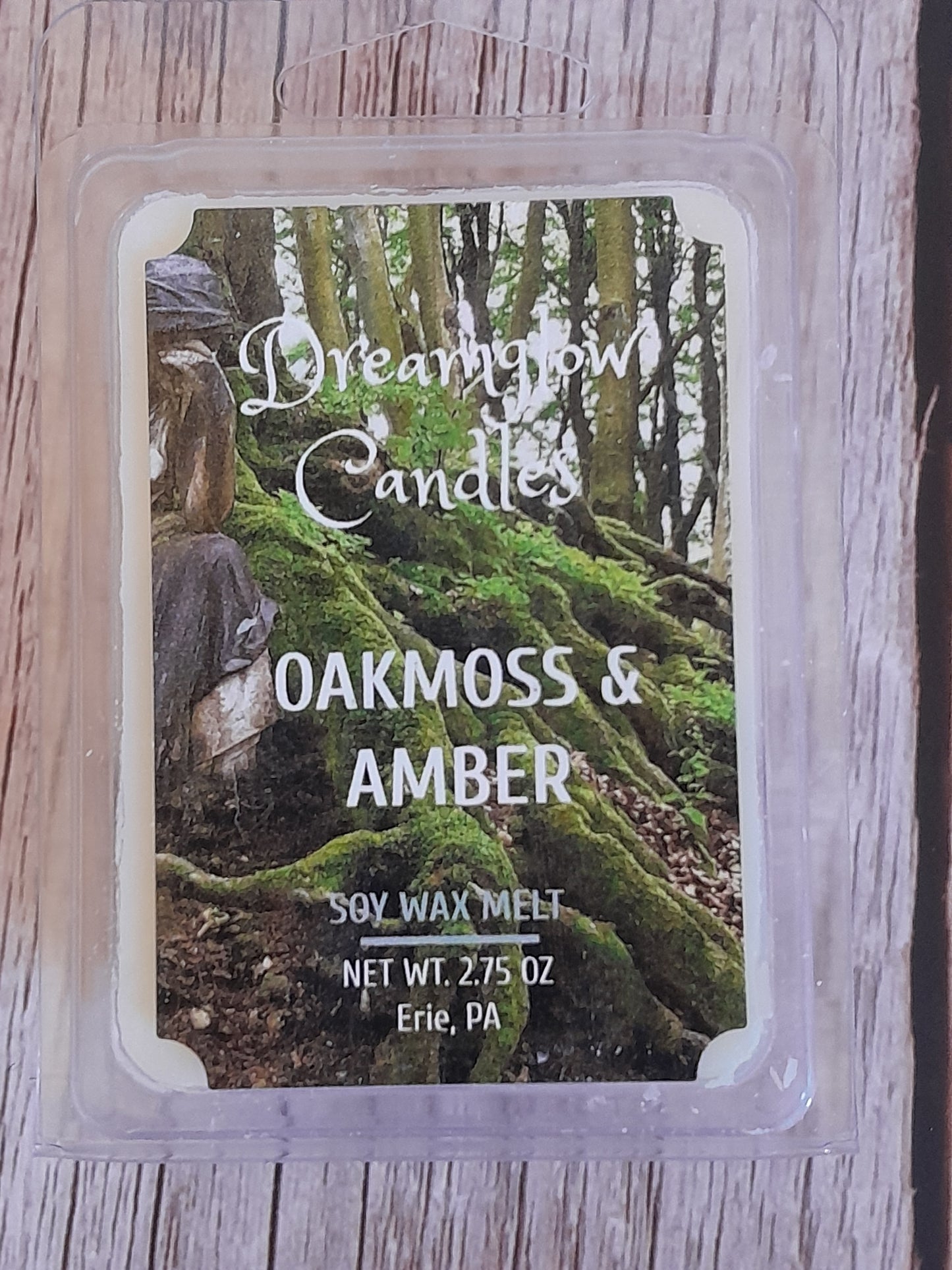 Oakmoss and Amber soy wax melt