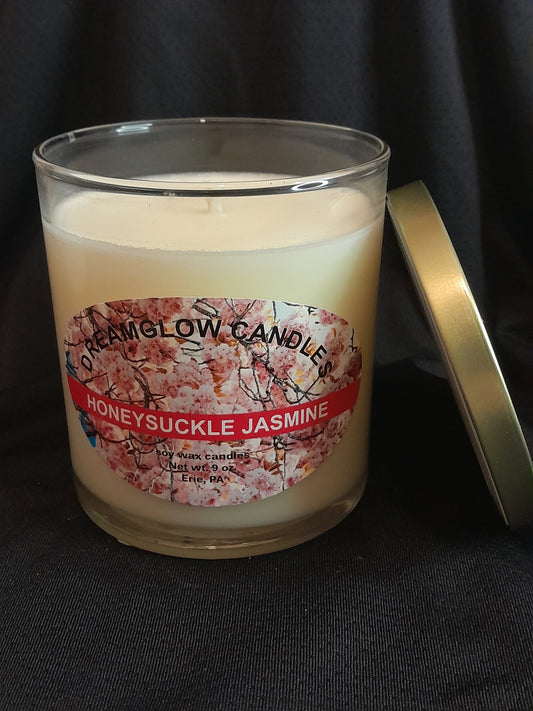 Honeysuckle Jasmine 9 oz. soy wax candle