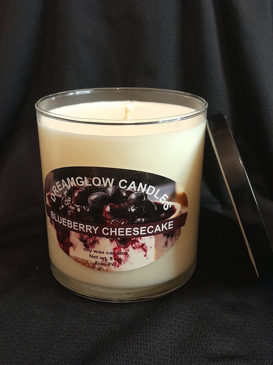 Blueberry Cheesecake 9oz. soy wax candle