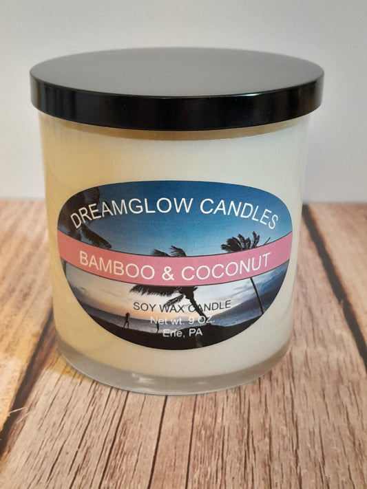 Bamboo and Coconut 9oz. soy wax candle
