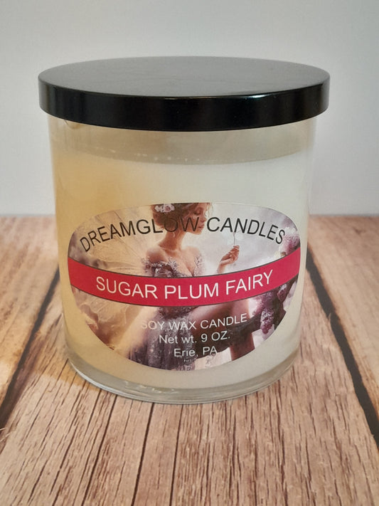 9oz. Sugar Plum Fairy soy wax candle