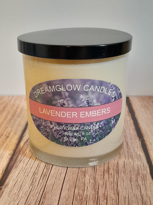 9oz. Lavender Embers soy wax candle