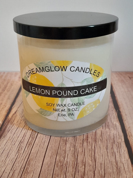 Lemon Pound Cake 9oz. soy wax candle